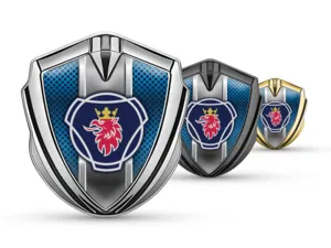 Scania Metallico Emblema Badge Durevole Tocco Premium